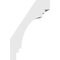 Ekena Millwork 3-in. W x 8-in. D x 12-in. H Pescadero Architectural Grade PVC Knee Brace BRCP03X08X12PEC - alternate 4